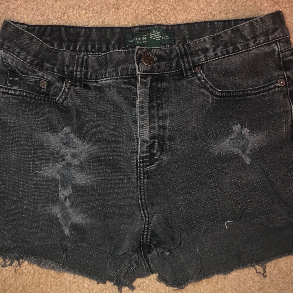 Ralph Lauren Distressed Jean Shorts